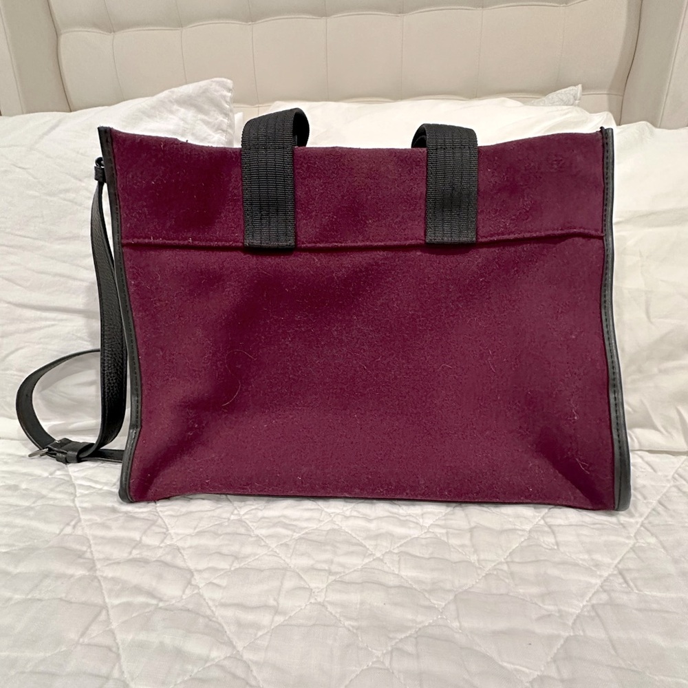 Treasure Bond Burgundy Wool Women’s Tote